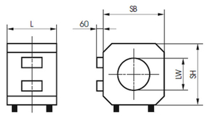 Dimensions du détecteur de métaux gravitaire METRON 05 CR