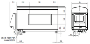 Dimensions du détecteur de métaux de type tunnel METRON 07 CI