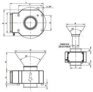 Dimensions du détecteur de métaux gravitaire METRON 07 Flatline