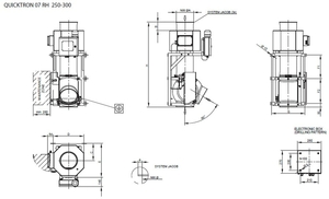 Dimensions du détecteur de métaux gravitaire QUICKTRON 07 RH HyQ Clean