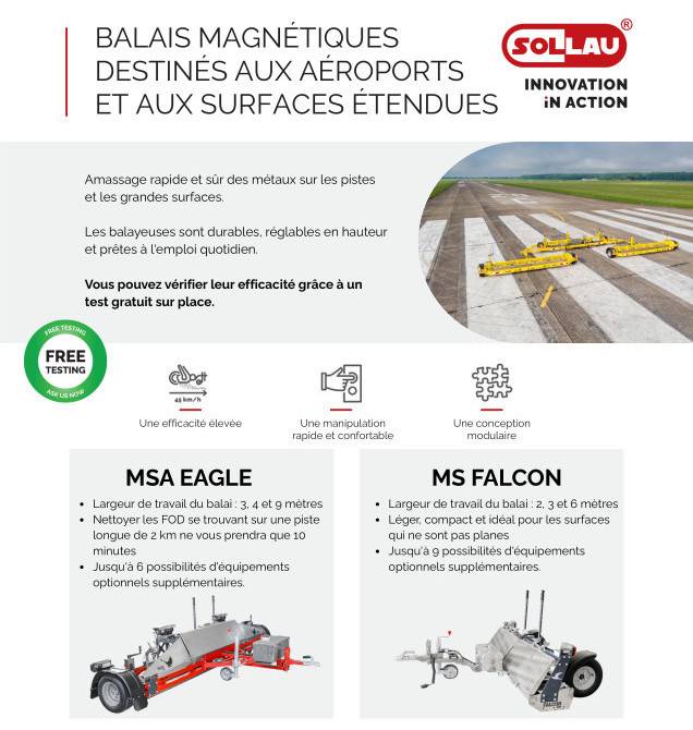Balais magnétiques MS FALCON et MSA EAGLE