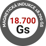 Magnetická indukce 18 700 G