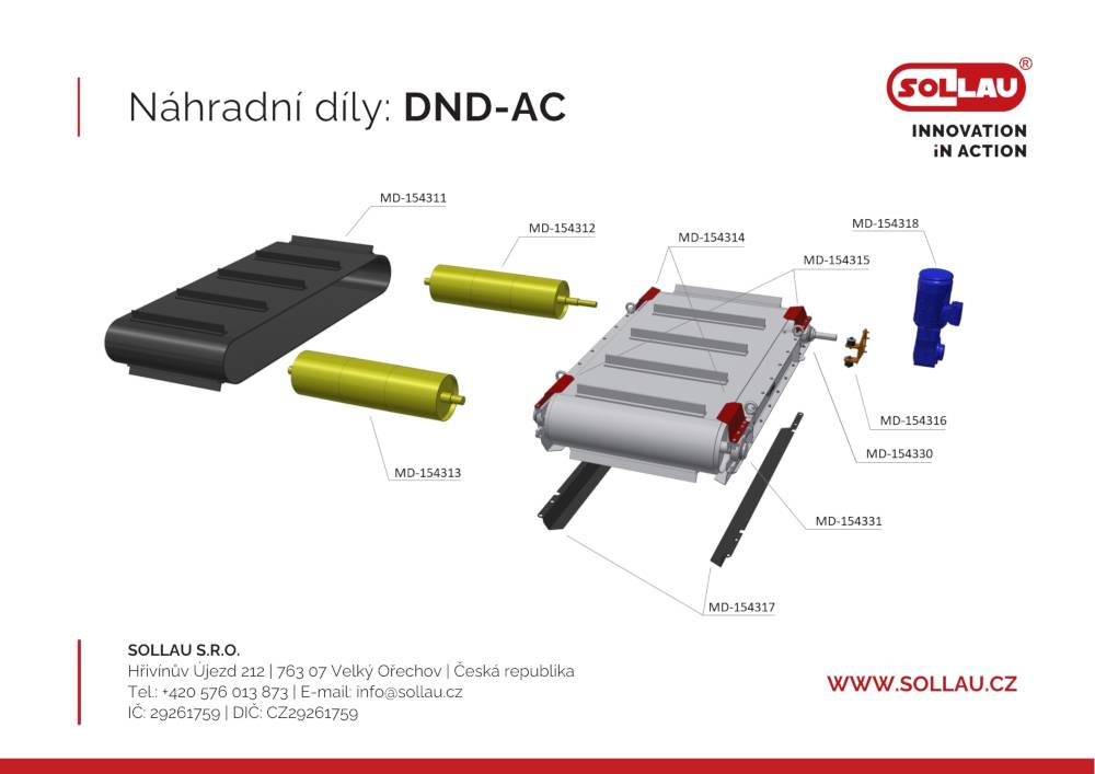 Pièces de rechange pour le séparateur DND-AC