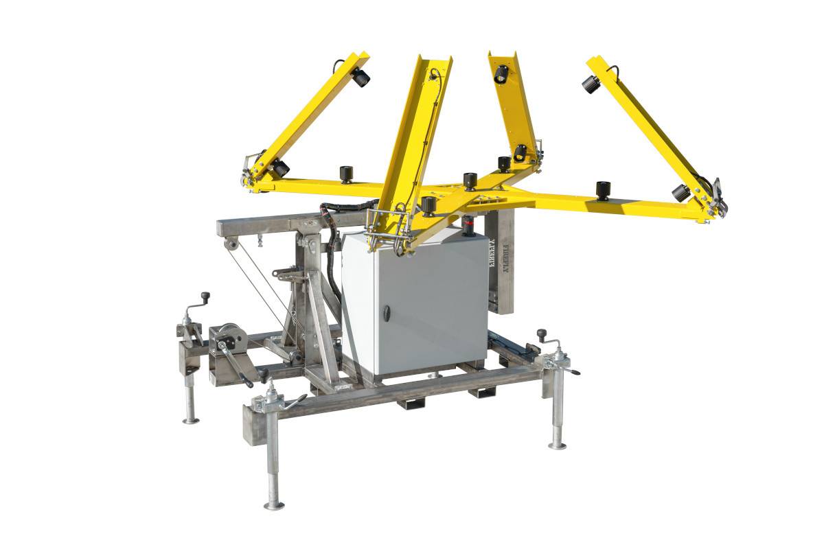 Croix lumineuse mobile FIREFLY indiquant la fermeture d’une piste d’aéroport