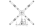 Croix lumineuse mobile FIREFLY 4 indiquant la fermeture d’une piste d’aéroport