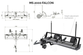 Balai magnétique MS 2000 FALCON pour aéroports et surfaces non-revêtues