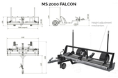 Balai magnétique pour les aéroports et les grandes surfaces MS 2000 FALCON