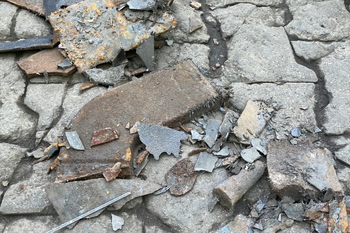 Impuretés métalliques captées sur le site de la cimenterie