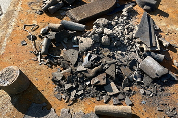 Impuretés métalliques captées sur le site de la cimenterie