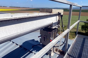 Lanterne magnétique à plaques ML 250 N – séparation des métaux d'un mélange d'aliments granulés