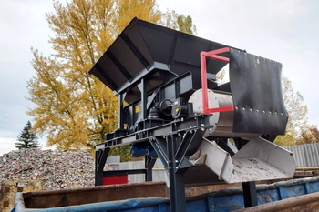 Tambour magnétique MB 506 N 800 – épuration de la fraction de fer dans le recyclage des métaux