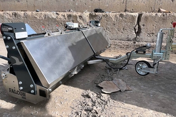 Balai magnétique MS 2000 FALCON – nettoyage des surfaces de la ferraille tombée