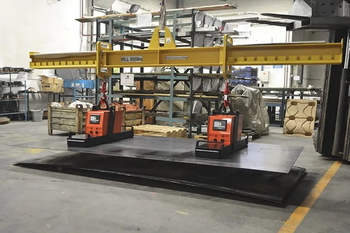 Aimant de levage lors de la manutention de charges