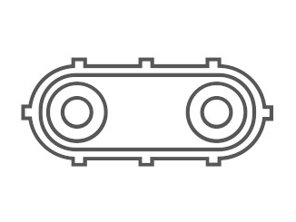 Détecteurs de métaux industriels pour une bande de convoyage