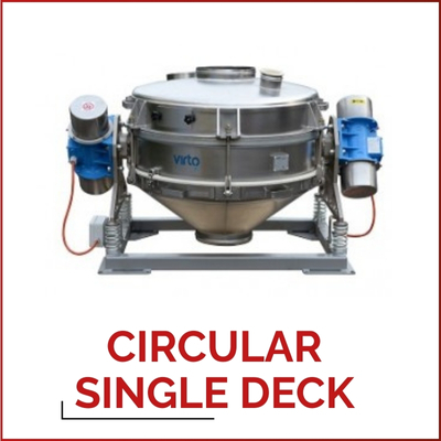CIRCULAR SINGLE DECK – Tamiseur vibrant circulaire destiné aux applications extrêmement exigeantes