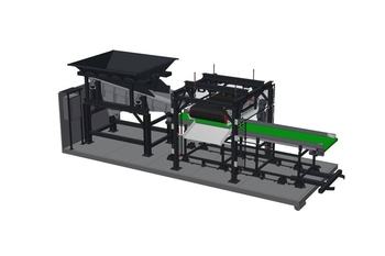 Modèle 3D de la ligne de tri