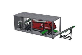 Modèle 3D de la ligne de tri